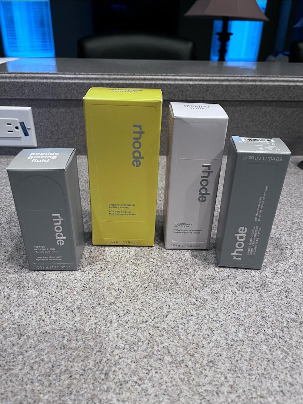 RHODE Skincare Quartet in Gray and Yellow Packaging